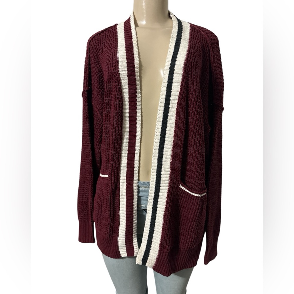 Universal Threads Chunky Knit Varsity Cardigan NWT - Picture 4 of 8